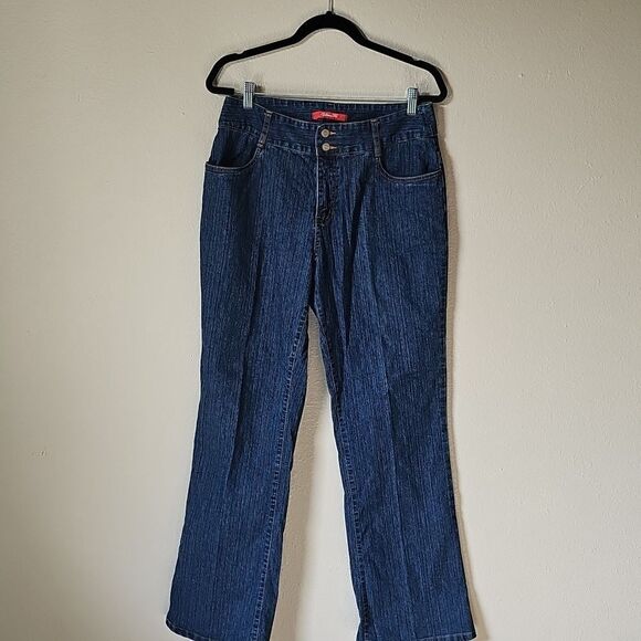 Vintage Bill Blass Ultra Fit Stretch Dark Wash Jeans Size 8 - Picture 1 of 4